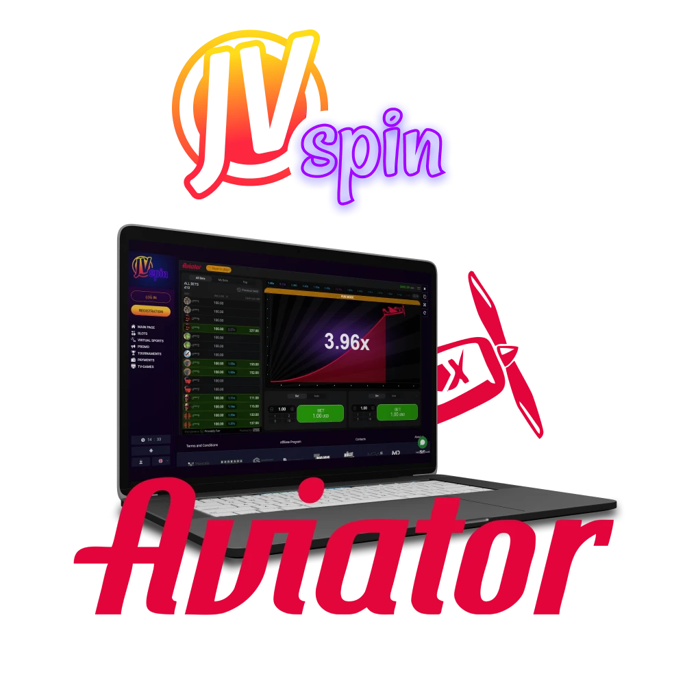 To play Aviator, choose the JV Spin website.