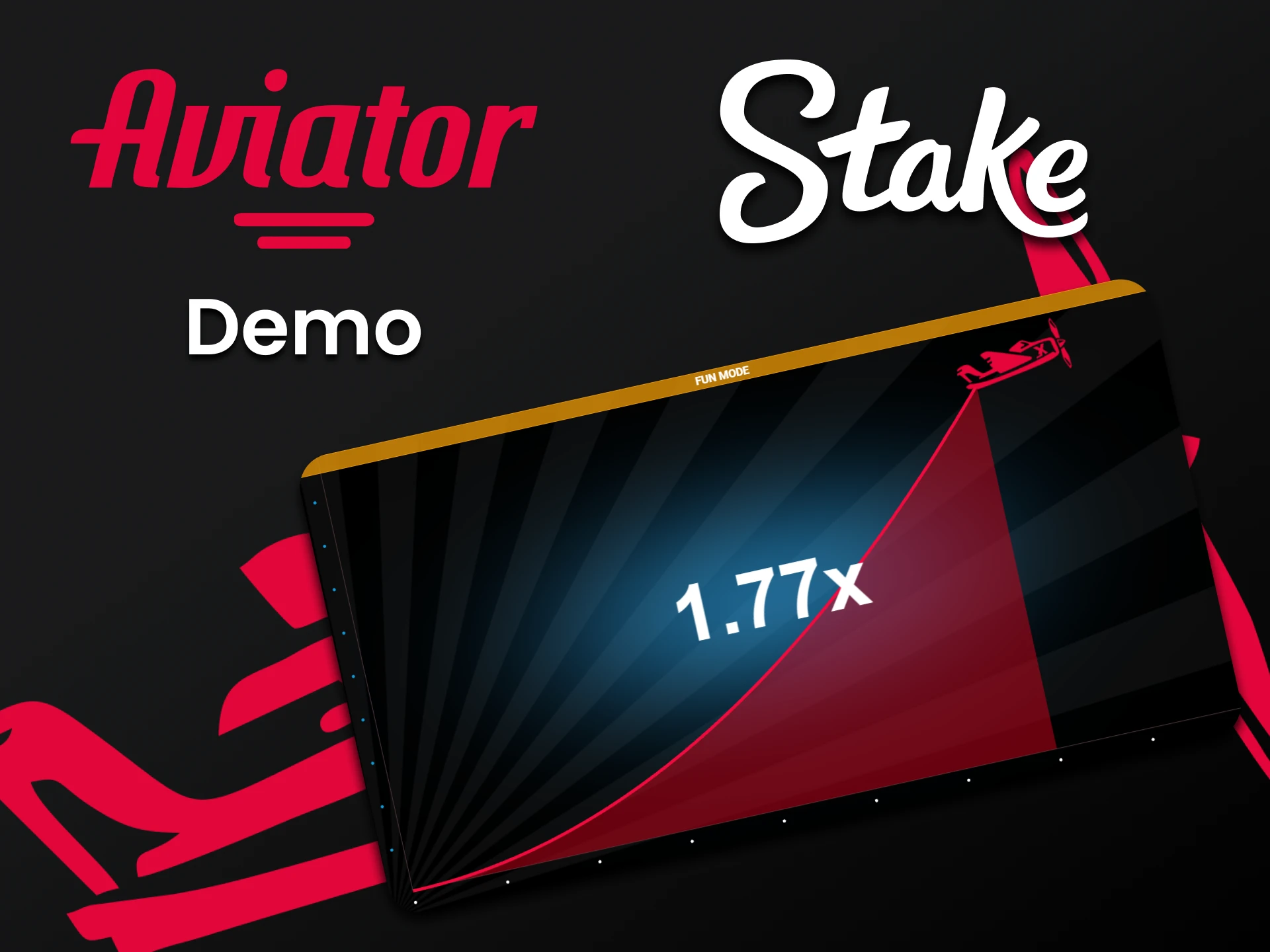 Practice in the demo version of the game Aviator on Stake.