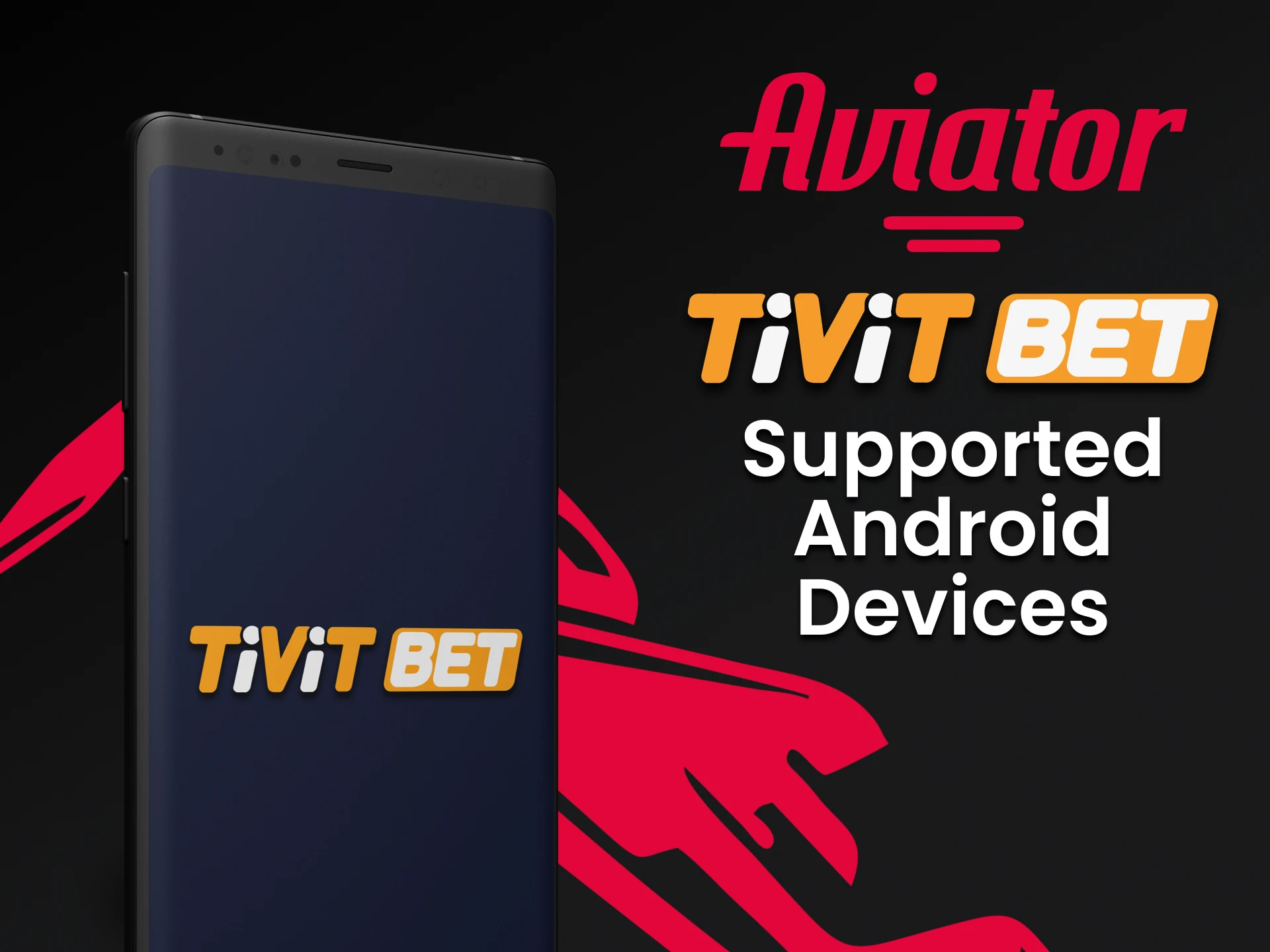 Choose Android devices to play Aviator in the Tivitbet app.