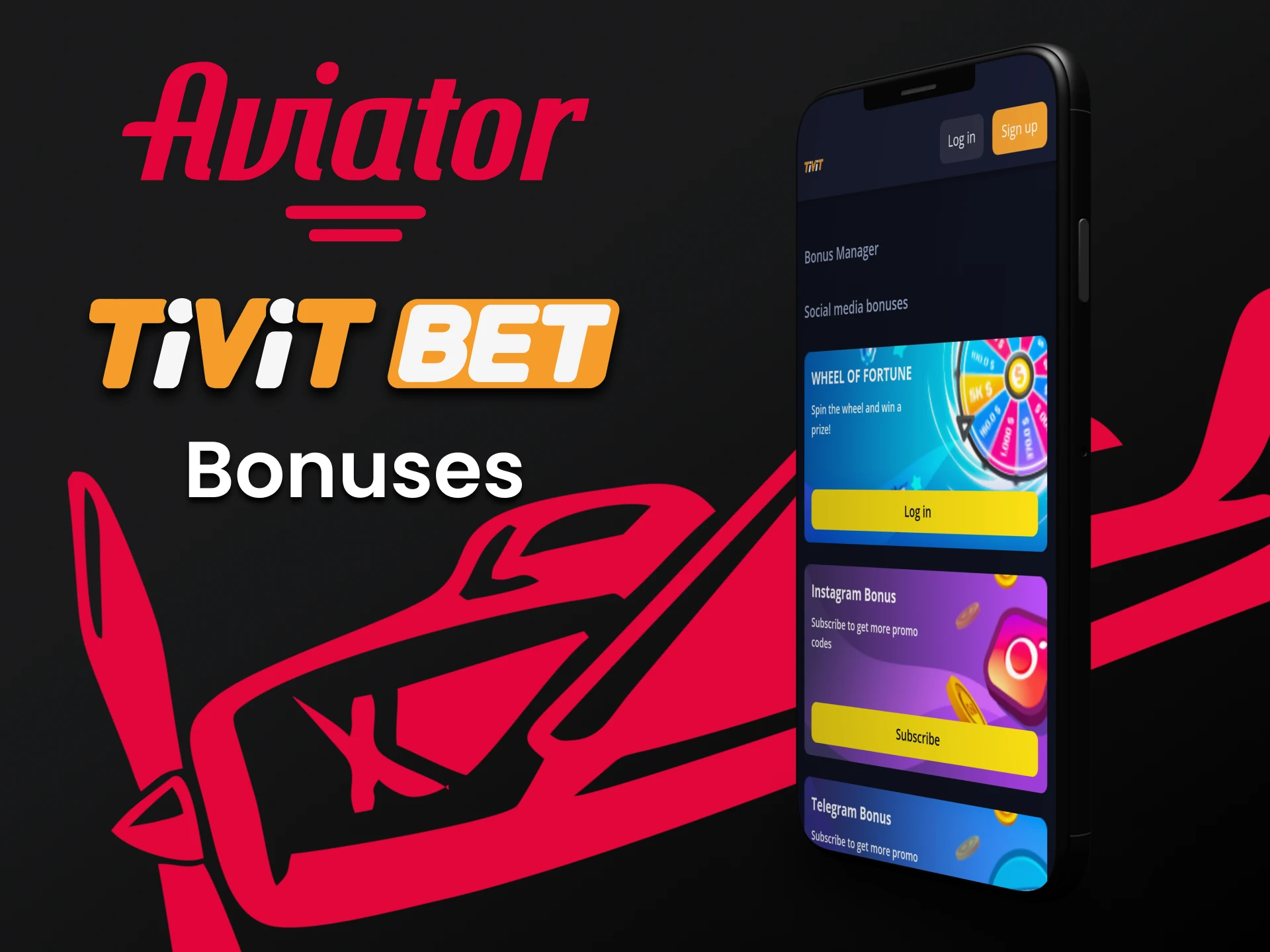 Get bonuses for playing Aviator in the Tivitbet app.