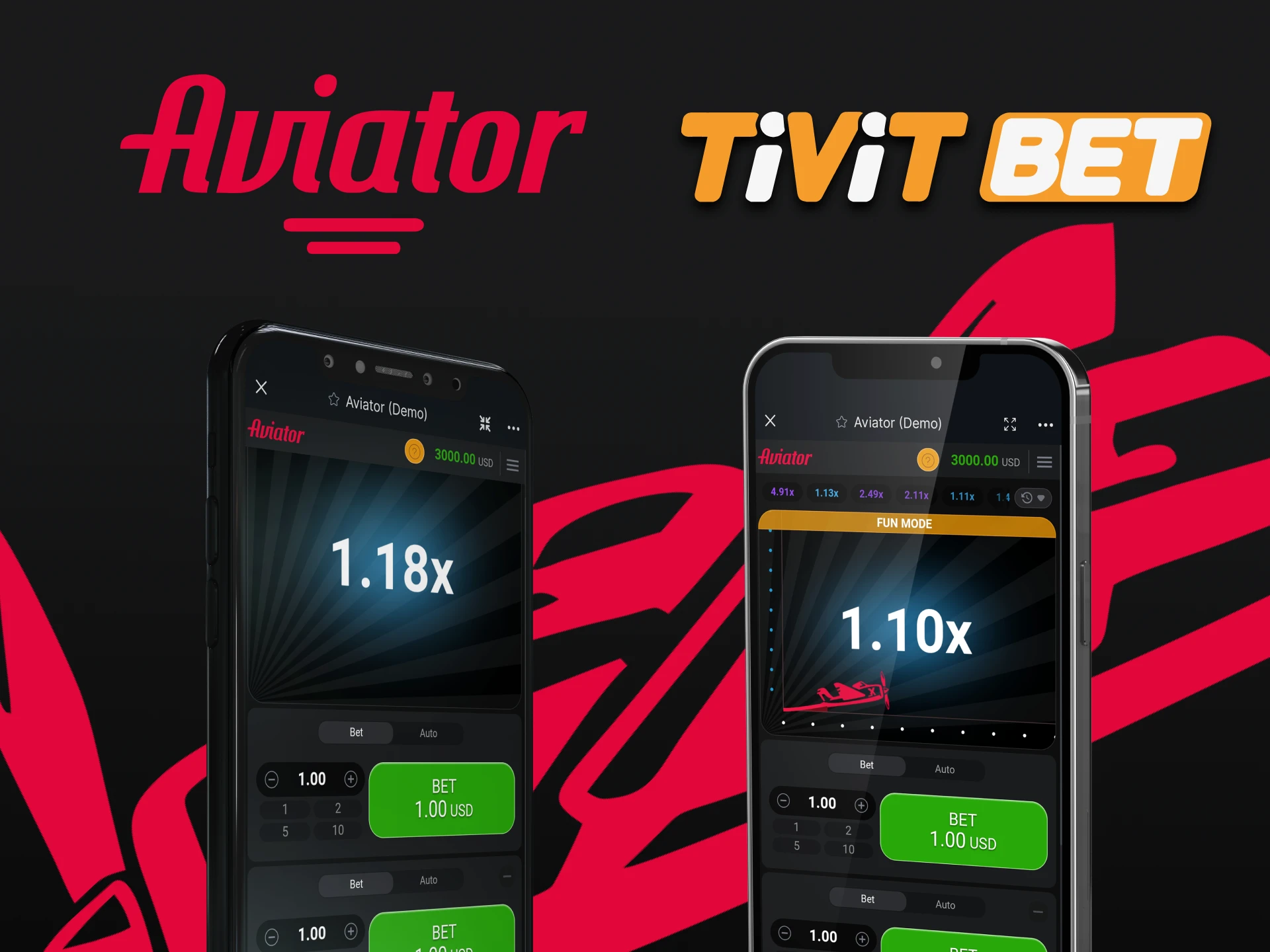 Choose your way to play Aviator on Tivitbet.