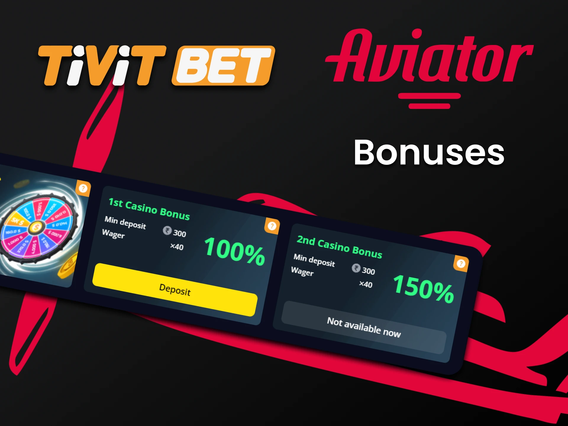 Use bonuses from Tivitbet to play Aviator.