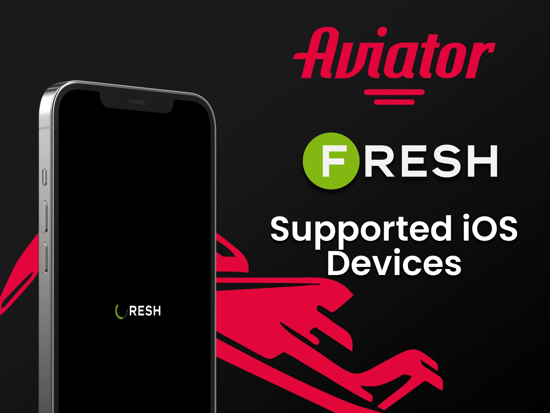Choose iOS devices to play Aviator in the Fresh Casino app.
