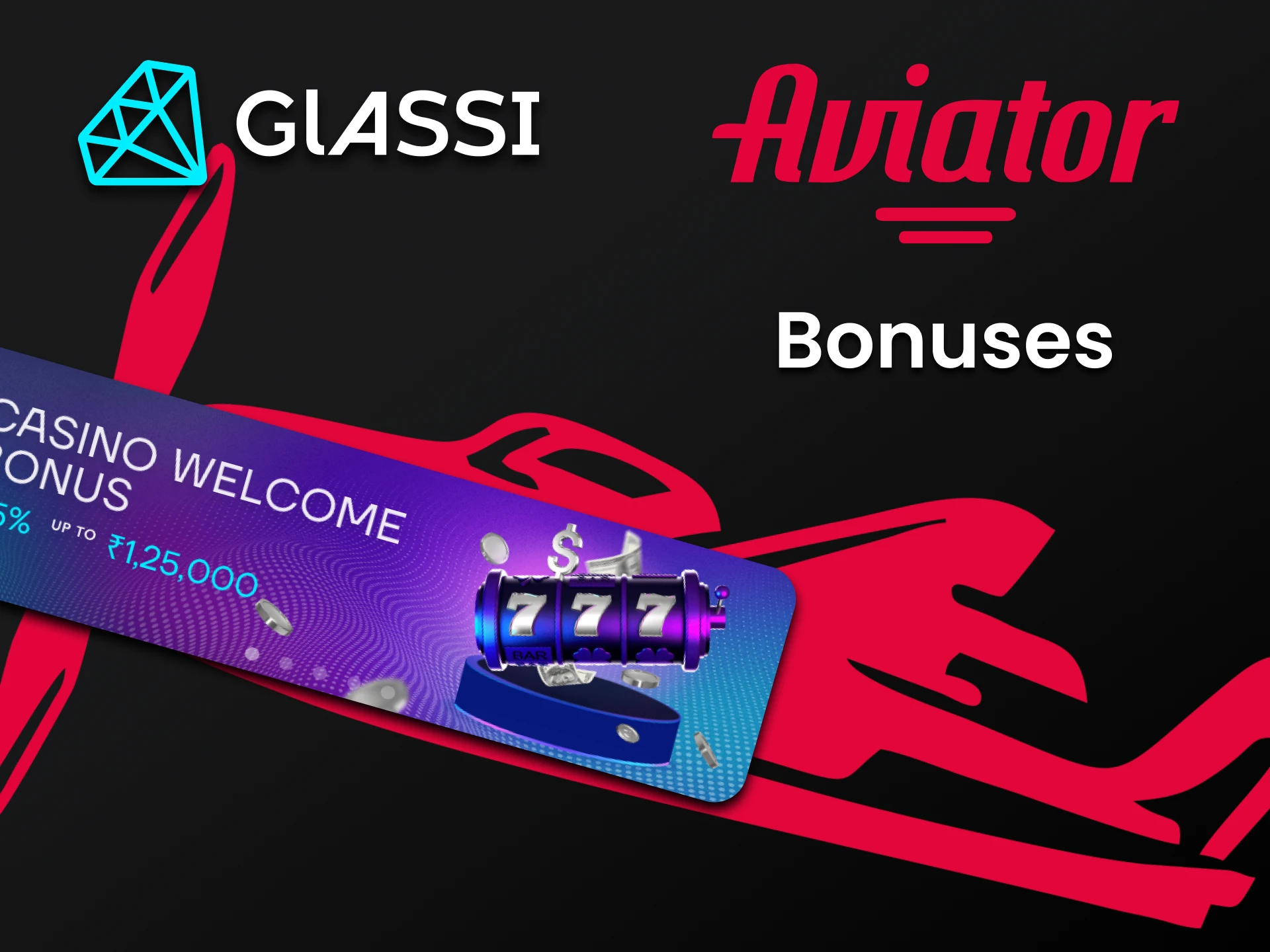 Glassi Casino gives bonuses for the Aviator game.