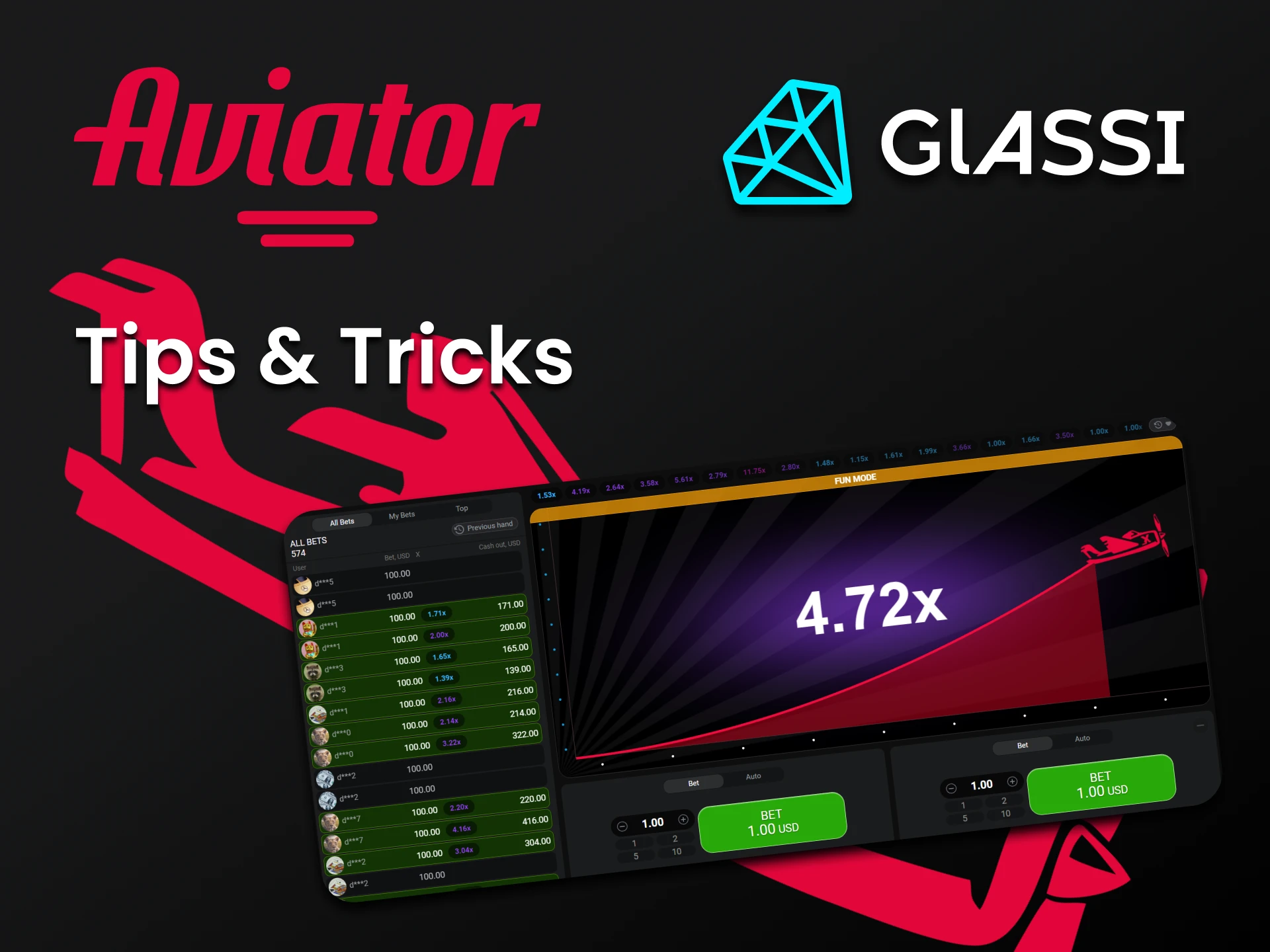 We will tell you about tricks for Aviator at Glassi Casino.