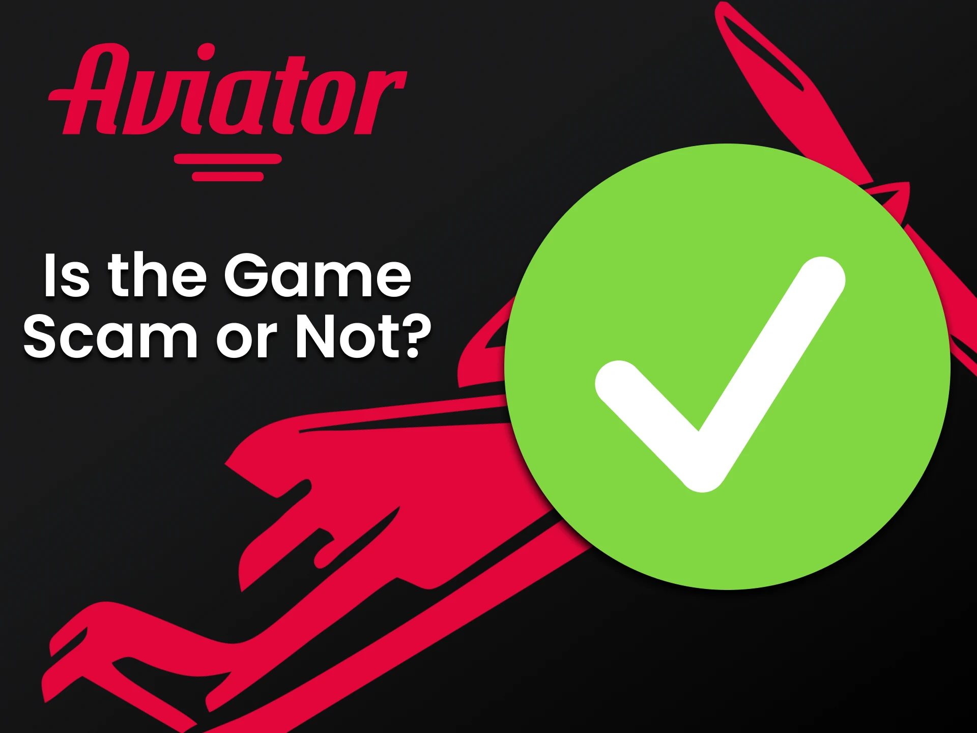 There is no cheating in the Aviator game.