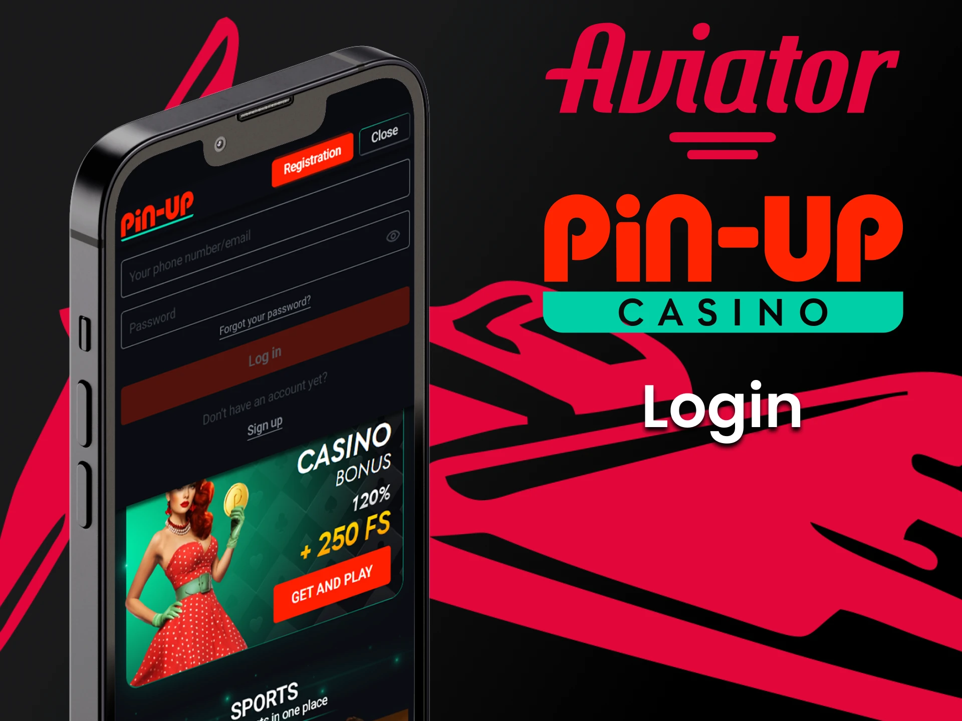 Sign in to your Pin Up account to play Aviator.