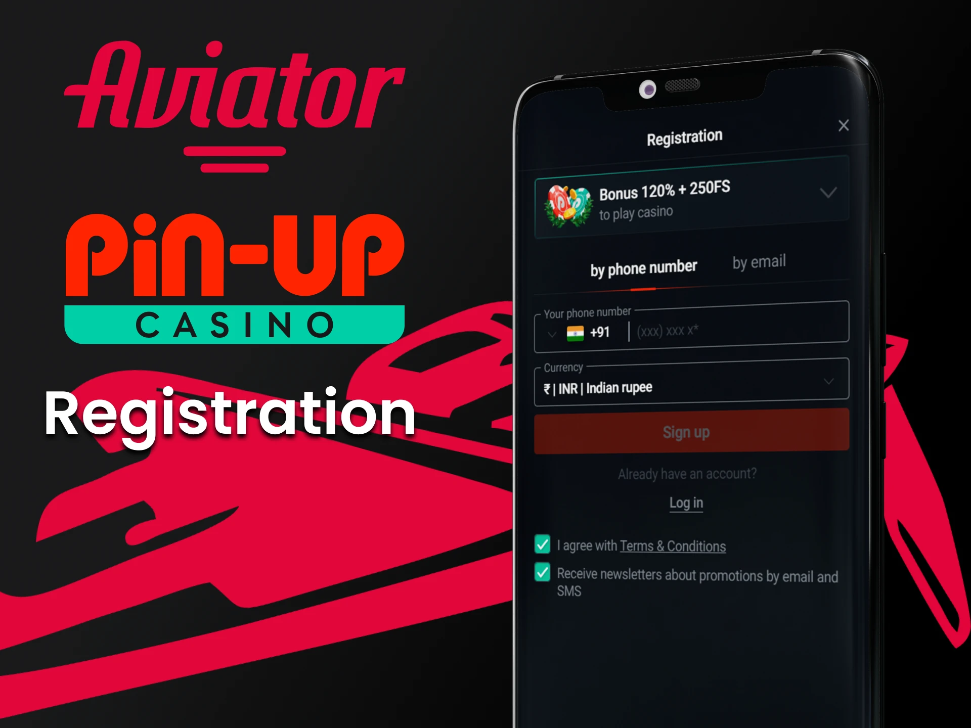 Create a personal Pin Up account to play Aviator.