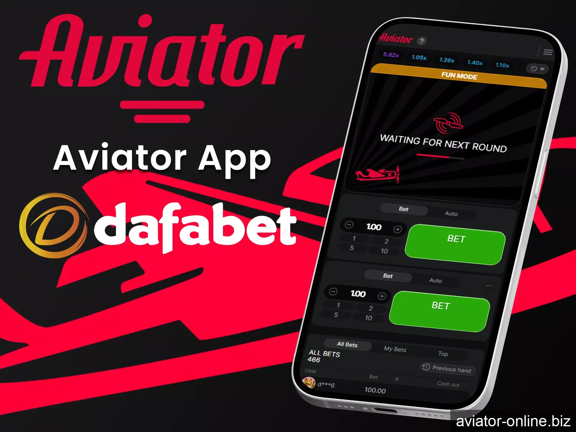 You can play Aviator using the Dafabet app.