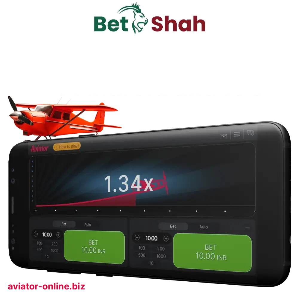 Thanks to the BetShah app, you can bet on sports and play Aviator.