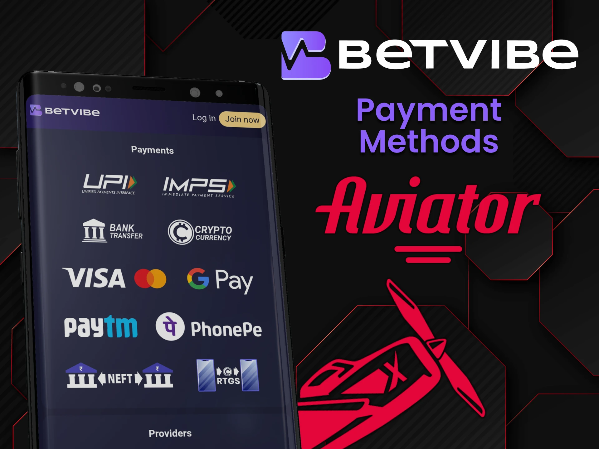Find a convenient way to top up your deposit for playing Aviato in the Betvibe app.