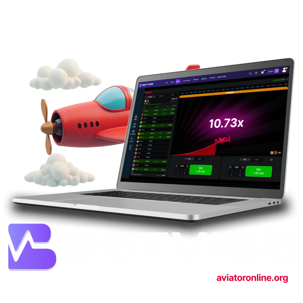We recommend choosing Betvibe for playing Aviator.