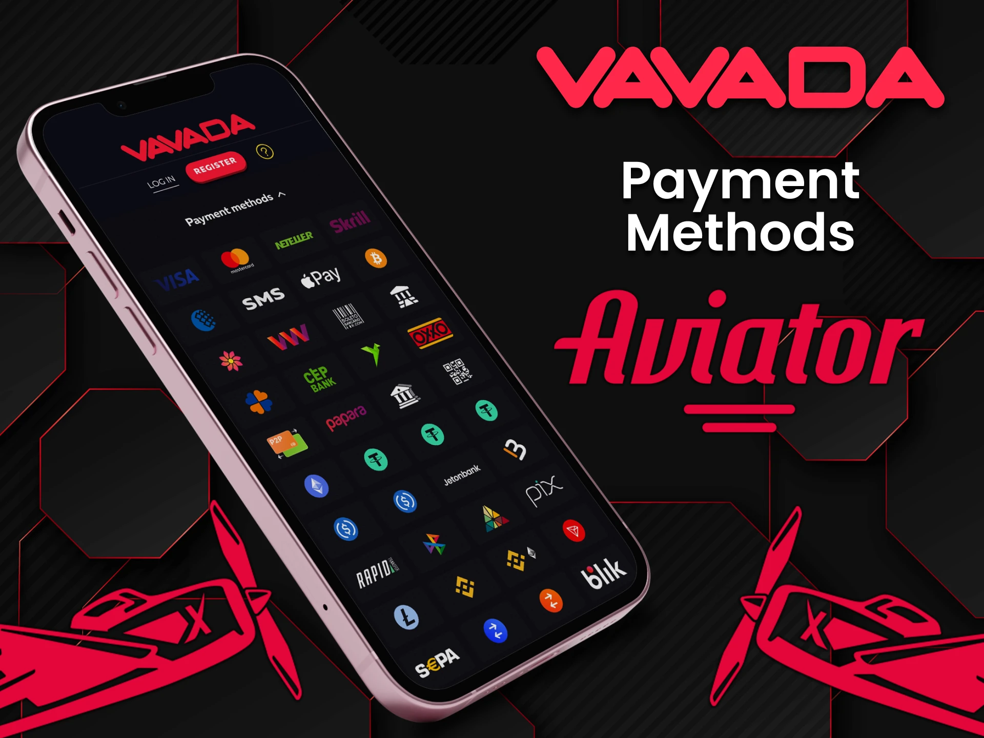 In the Vavada application you will find many payment methods for the Aviator game.