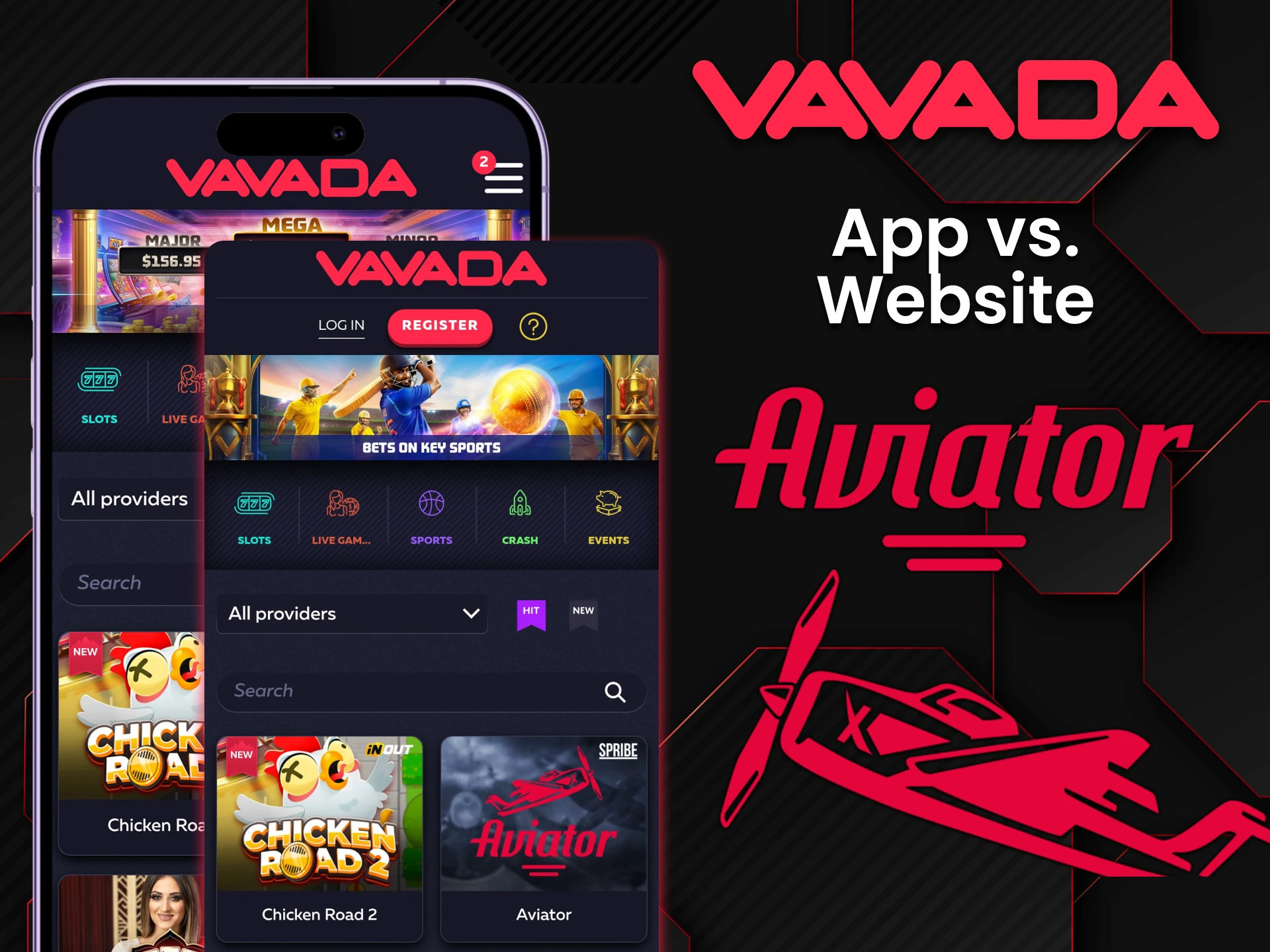 Play Aviator in the Vavada app or website.
