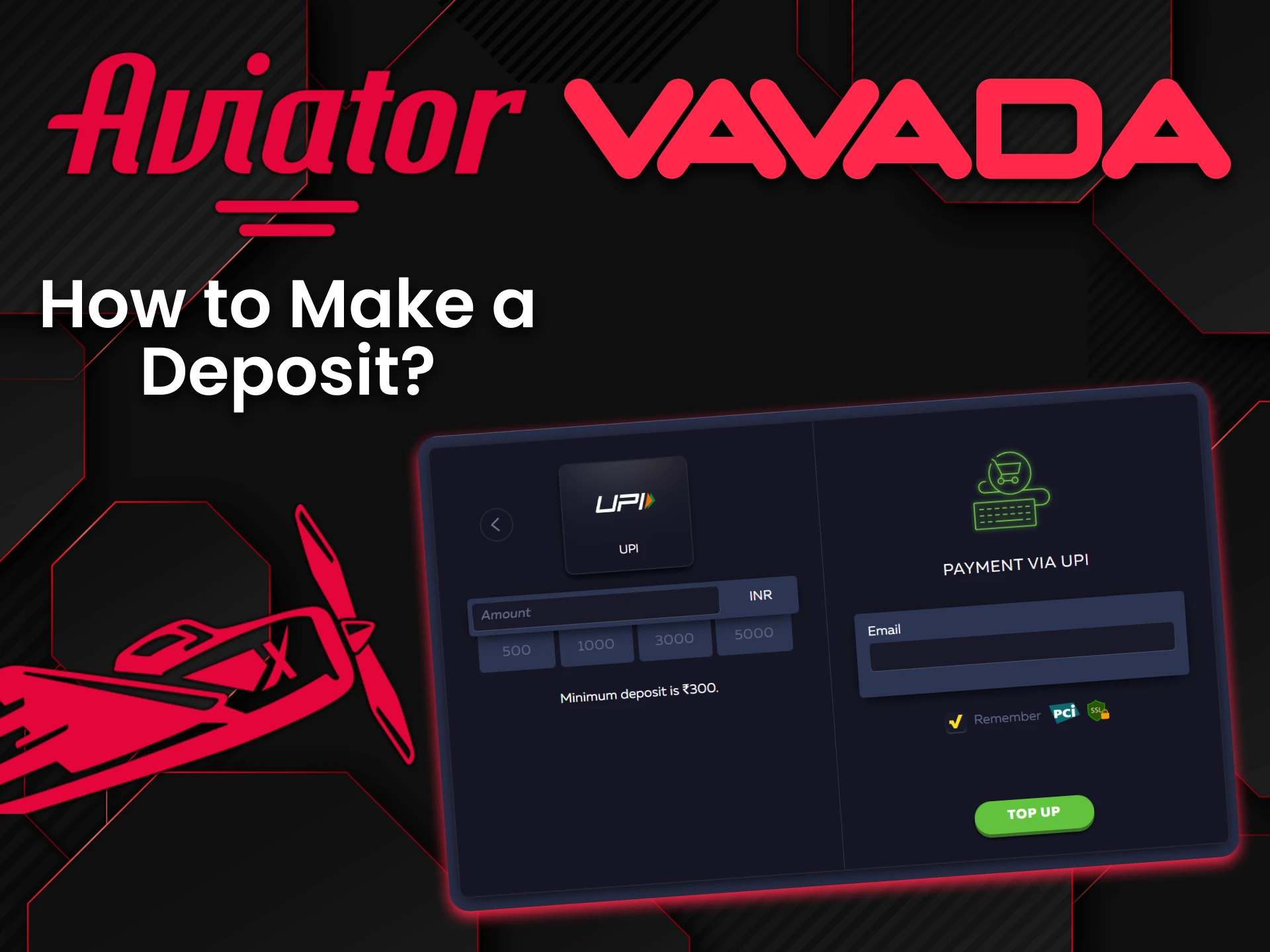Top up your funds in a convenient way for Aviator on Vavada.
