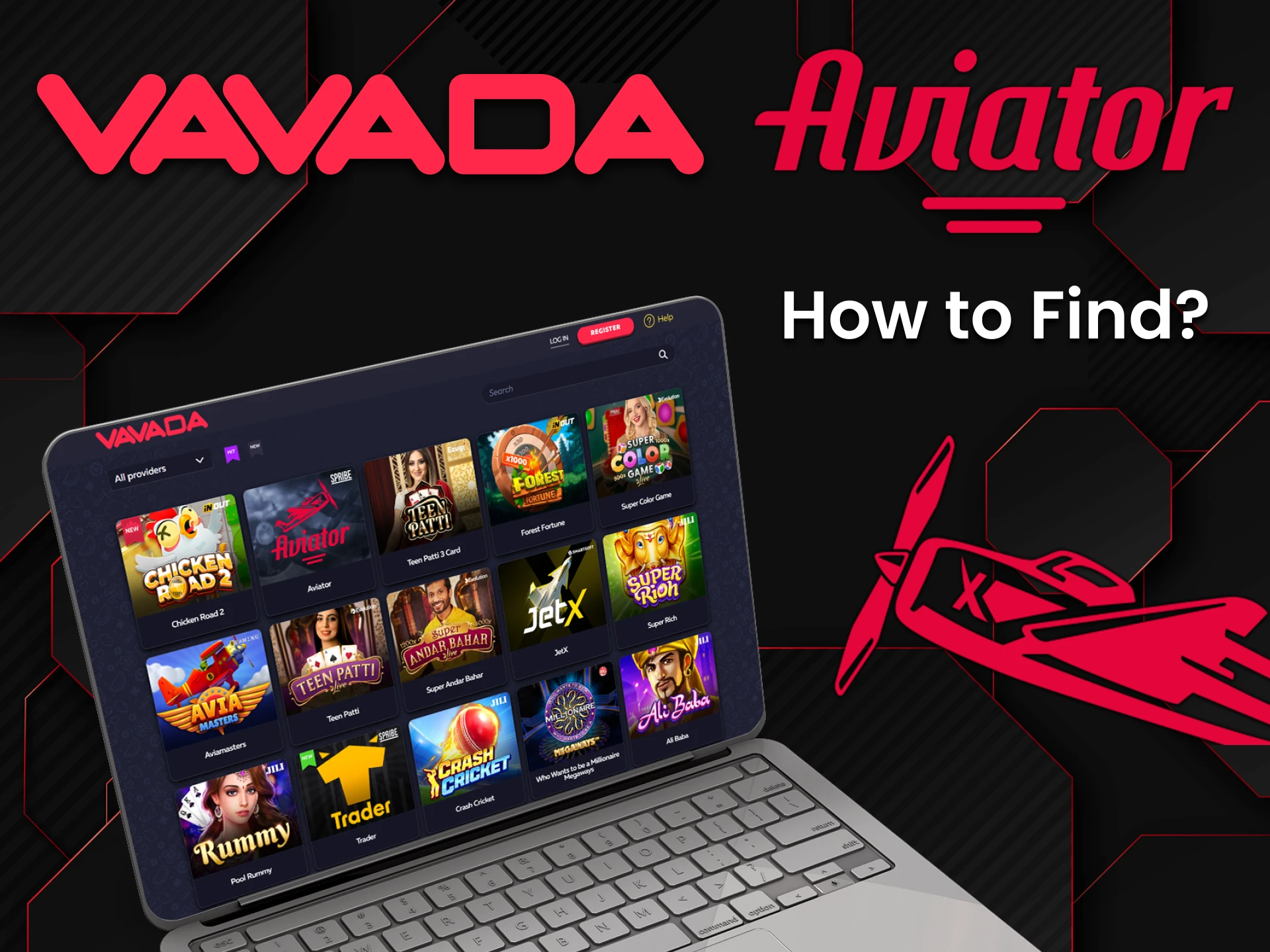 You can find Aviator in the casino section of the Vavada website.
