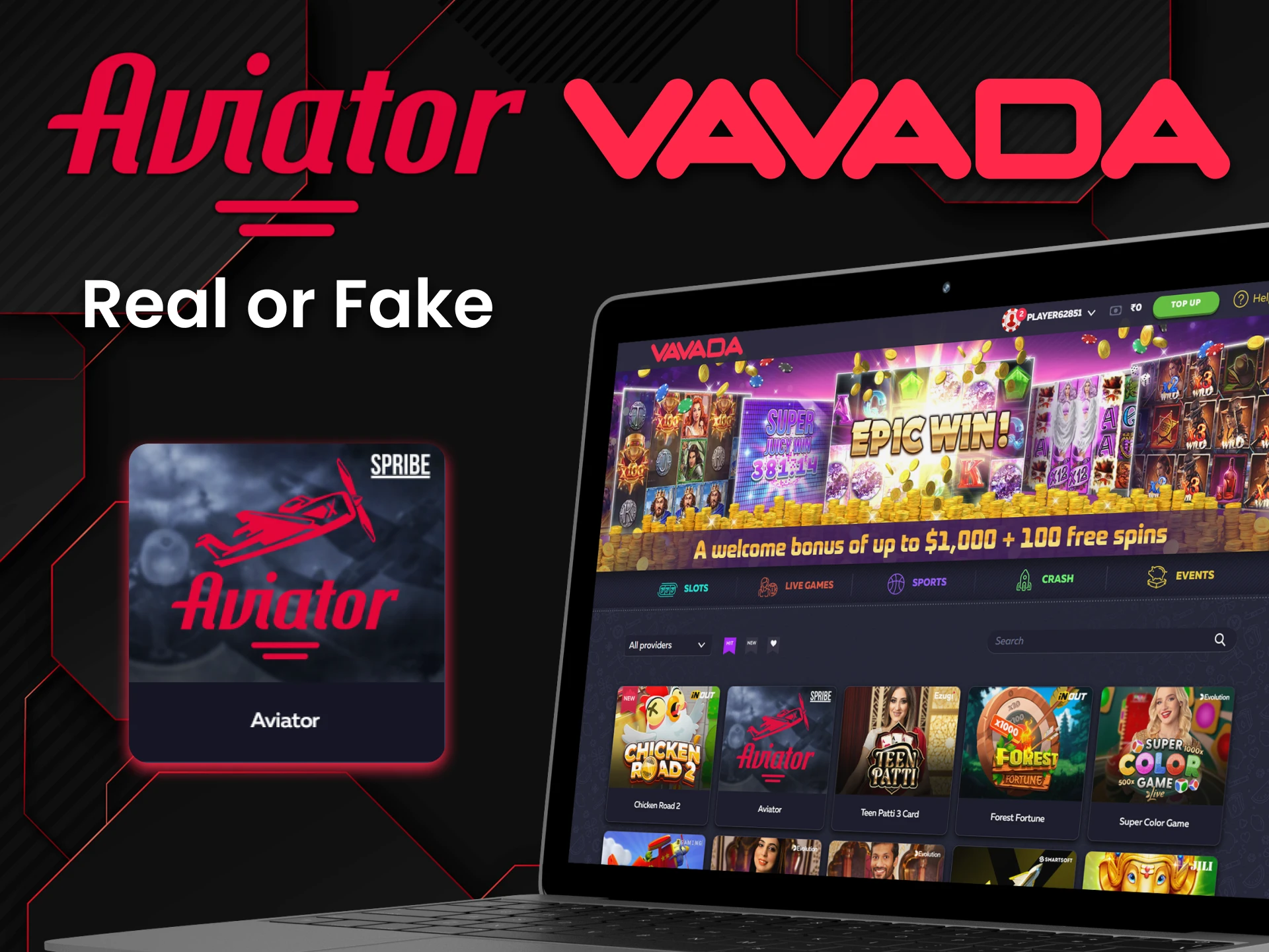 You can really play Aviator on Vavada.