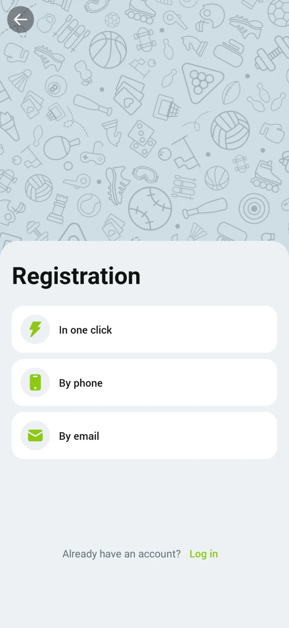 Launch the application and register in the WinWin application on your Android device.