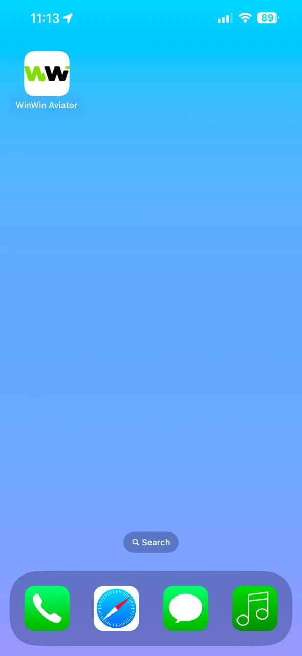 Launch the WinWin app on your iOS device.