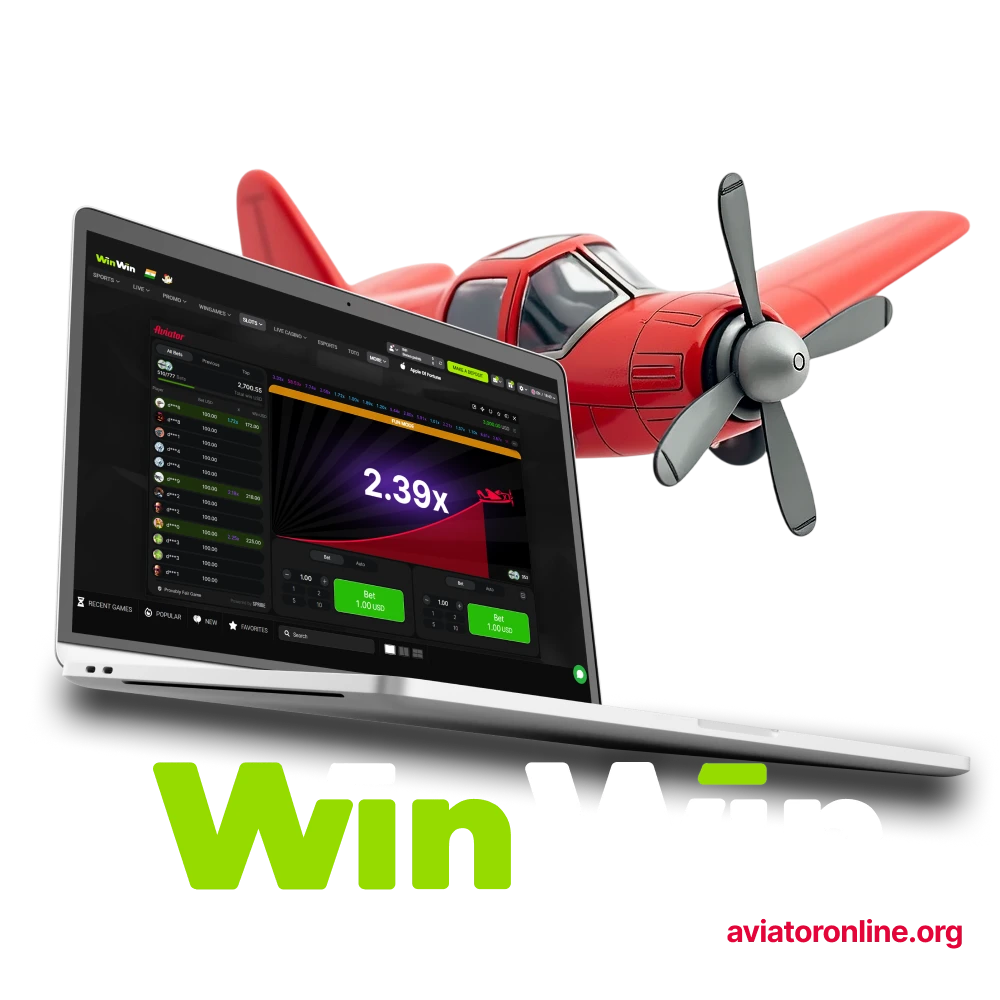 To play Aviator, choose the WinWin website.
