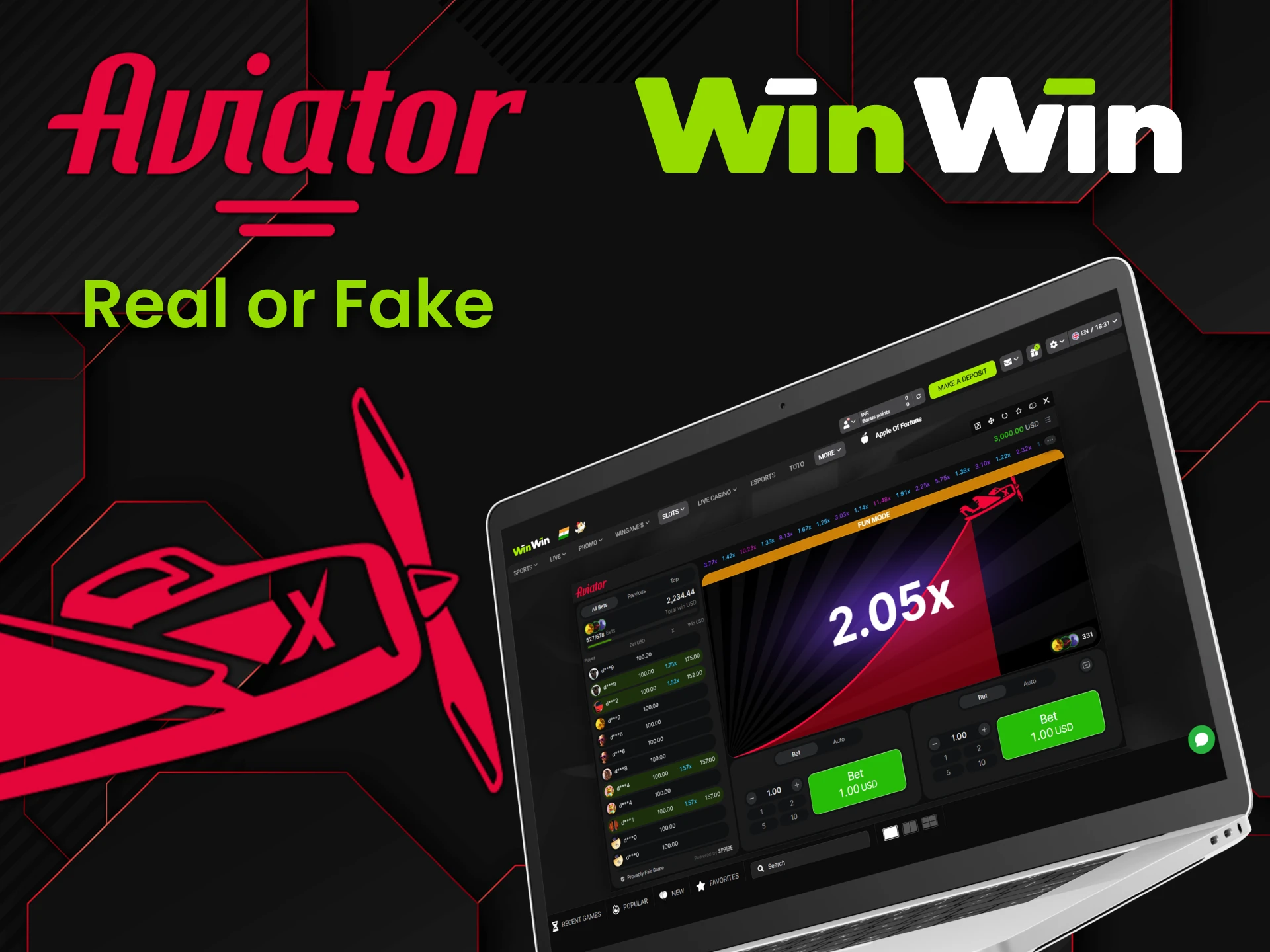 You can actually play Aviator on WinWin.